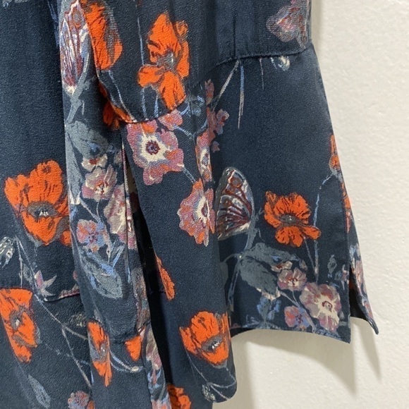 FREE People So Fine pebble crepe smocked tunic Top Small 🌟 - Picture 8 of 11